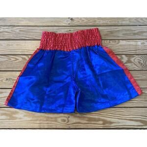 Thai Boxing 2 Bulls Shorts Size Large Women’s Blue Red